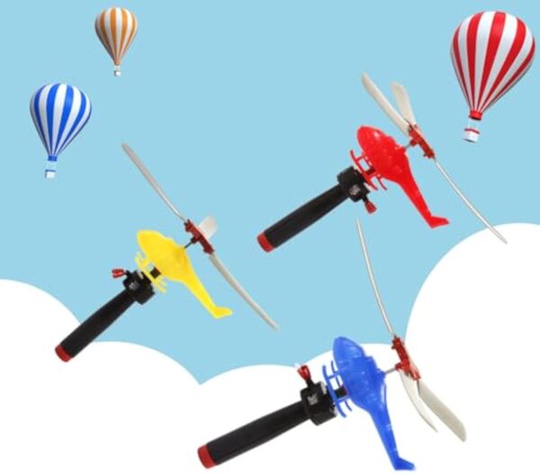 Wholesale Children Handle Cable Power Helicopter Cable Helicopter Outdoor Bamboo Dragonfly Small Plane Toy - Image 12