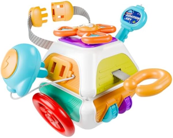 Sensory Kids Funny Baby Gift Interesting Polyhedron Activity Cube Toys Busy Cube - Image 2