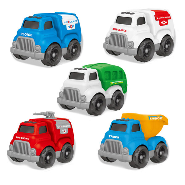 Sliding Environmental Protection Cartoon Mini Cars Kids Small Cartoons Car Toy - Image 2