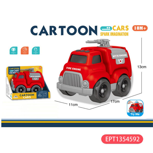 Sliding Environmental Protection Cartoon Mini Cars Kids Small Cartoons Car Toy - Image 8