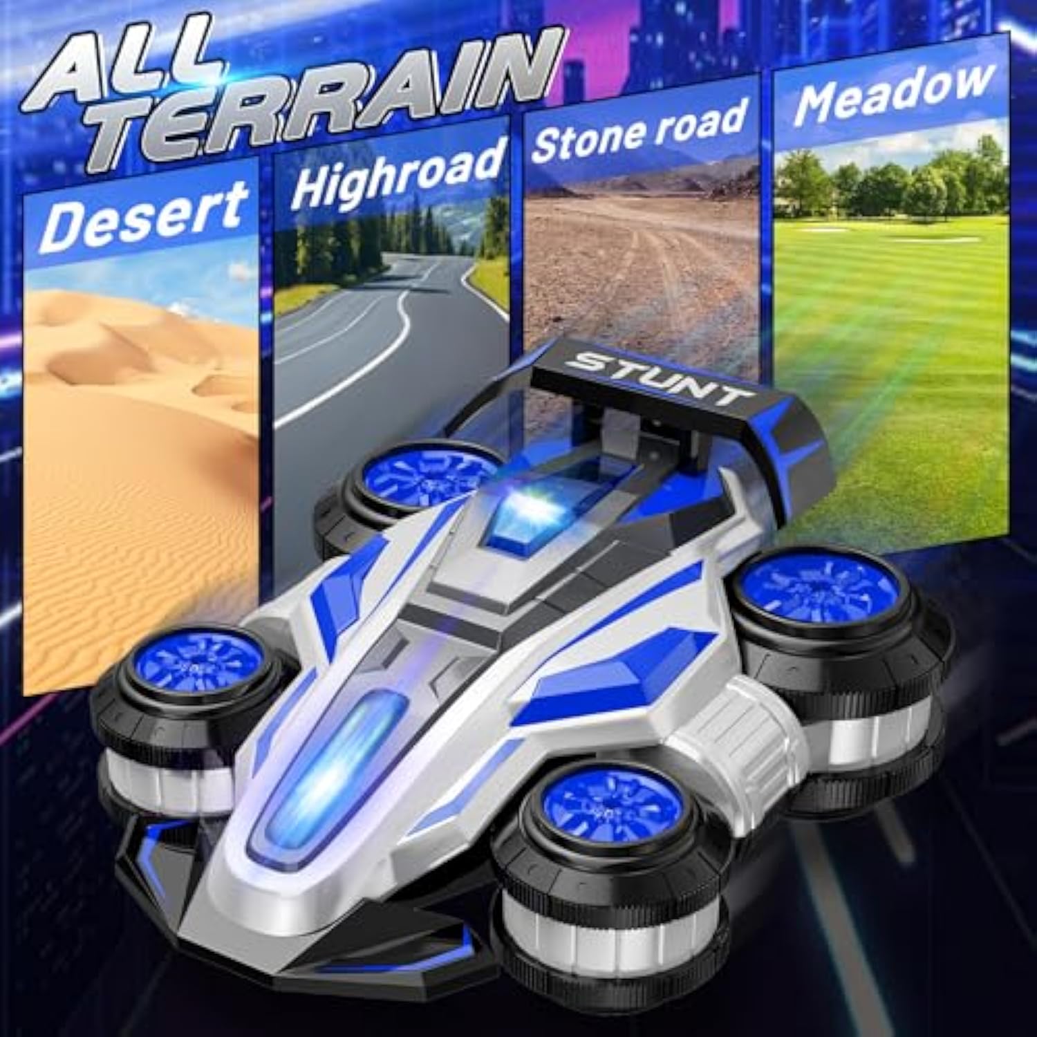 2.4GHz 4WD Remote Control Car 360 Degree Spin RC Car 2 in 1 Anti-Gravity RC Racer Wheelie Drift Stunt Car - Image 7