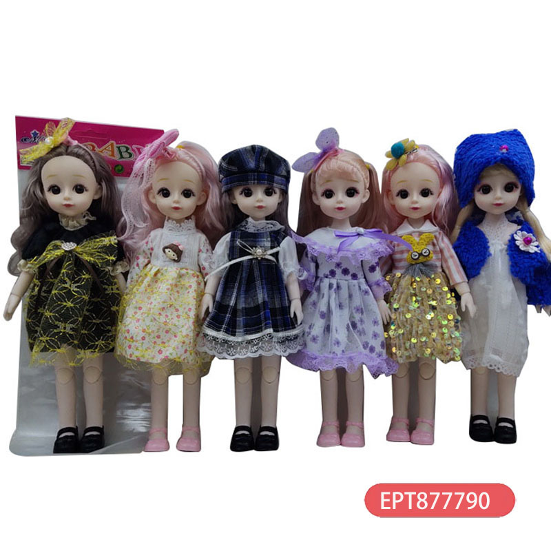 12 Inches Solid 13 Joints 3D Fashion Series Doll Girls Play Toy - Image 5