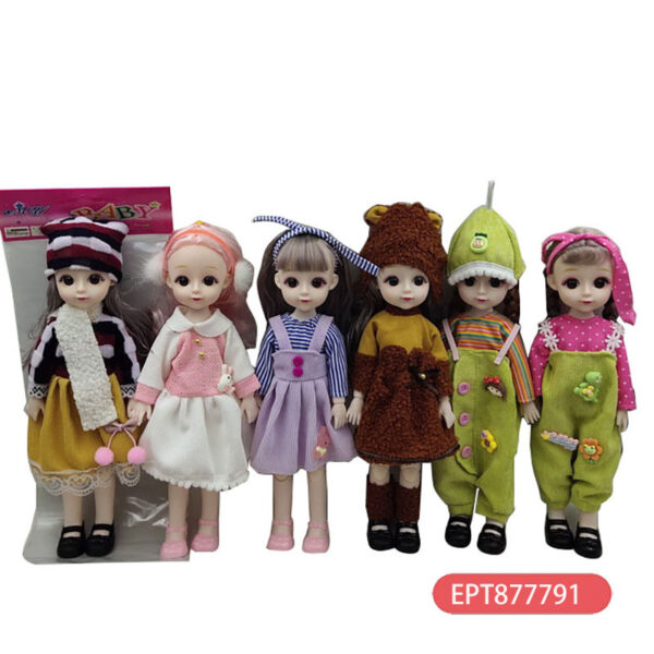 12 Inches Solid 13 Joints 3D Fashion Series Doll Girls Play Toy - Image 8
