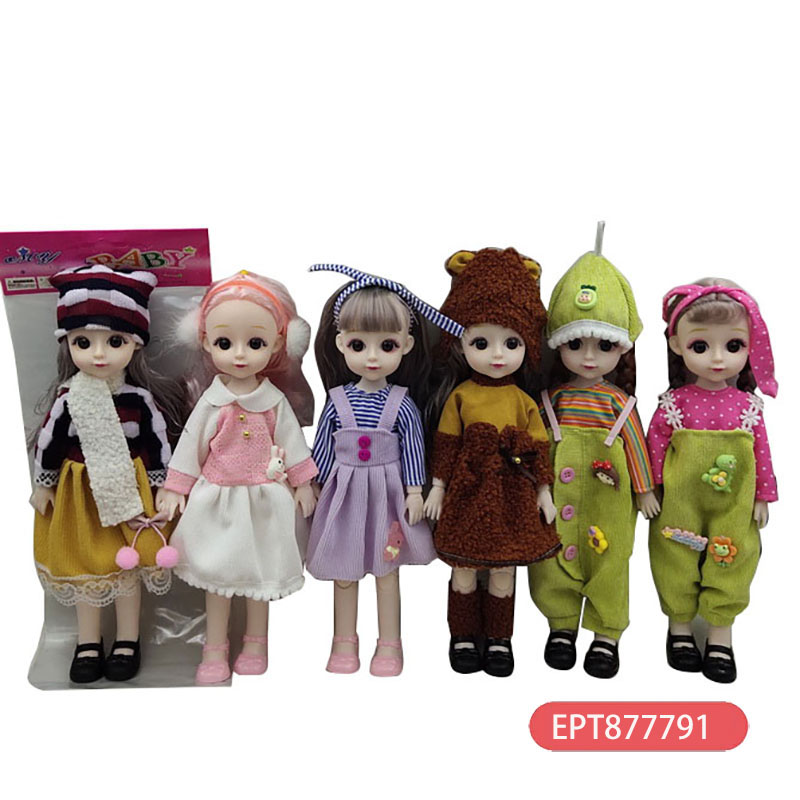 12 Inches Solid 13 Joints 3D Fashion Series Doll Girls Play Toy - Image 7