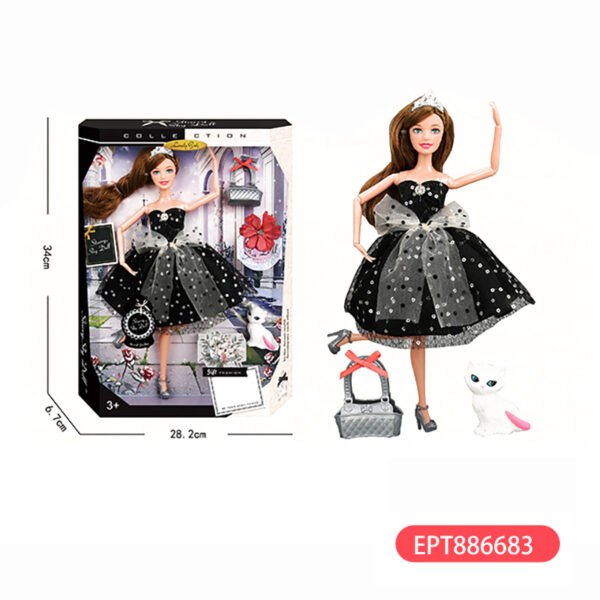 11.5 Inch Solid Body 12 Joint Diamond Fashion Doll Girl Toy - Image 2