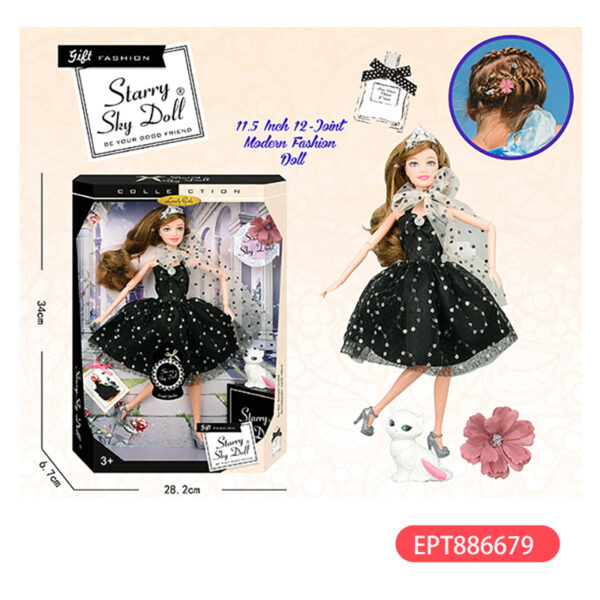 11.5 Inch Solid Body 12 Joint Diamond Fashion Doll Girl Toy - Image 4