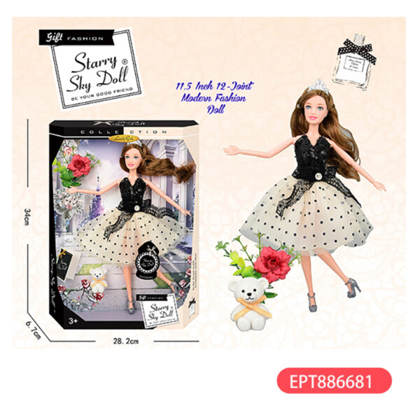 11.5 Inch Solid Body 12 Joint Diamond Fashion Doll Girl Toy - Image 8
