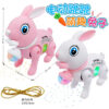 New Electric Leash Bunny Glowing Music Walking Children’s Toy Electric Lighting Concert Cute Rabbits - Image 16