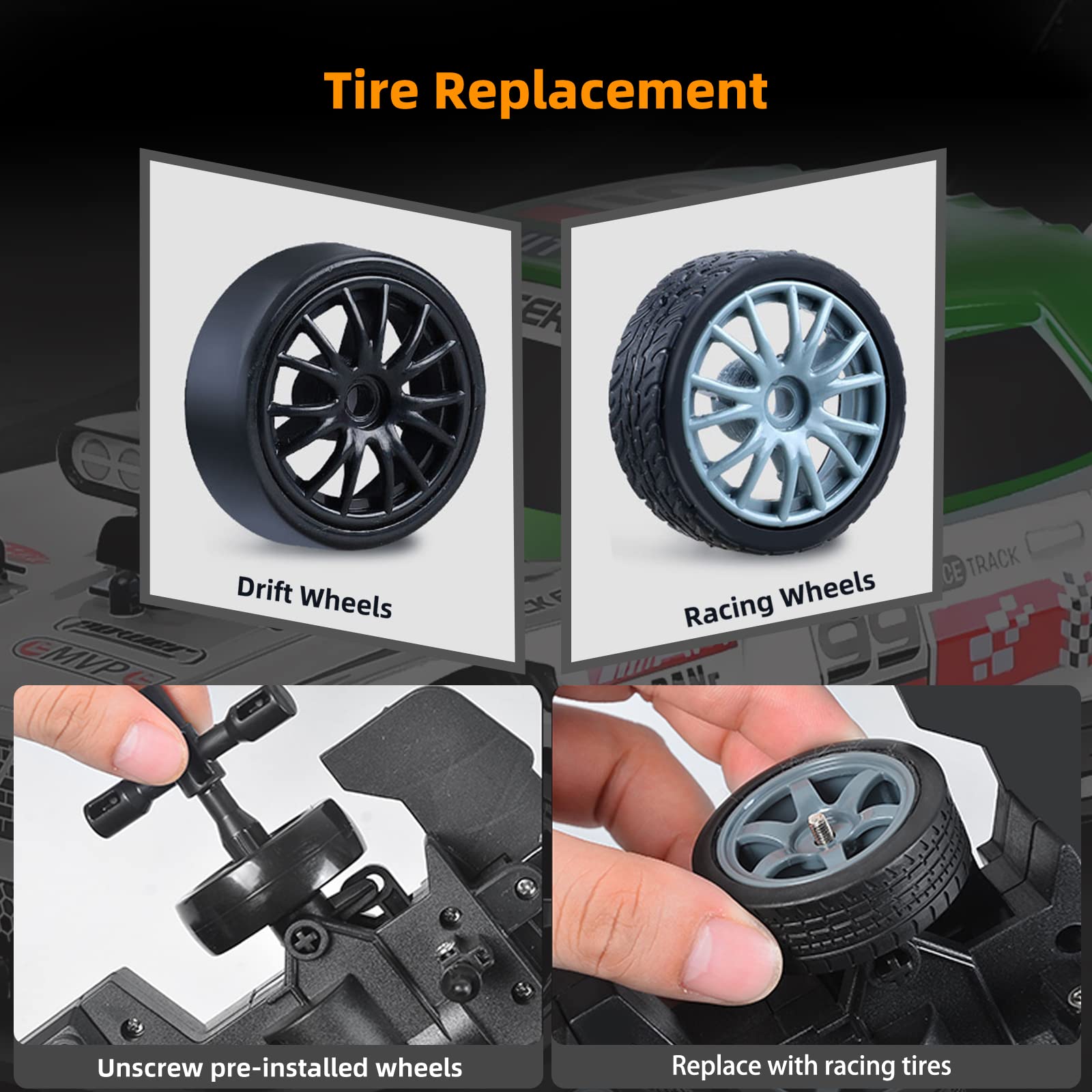Mini Vehicle Toy Model Electric 18KM/H 1/16 Scale 2.4Ghz Remote Control Racing Car - Image 7
