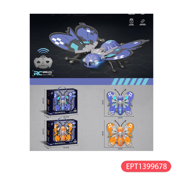 Infrared Remote Control Butterfly Electric Toy Car Light Charging Gift Rc Toys for Child - Image 12