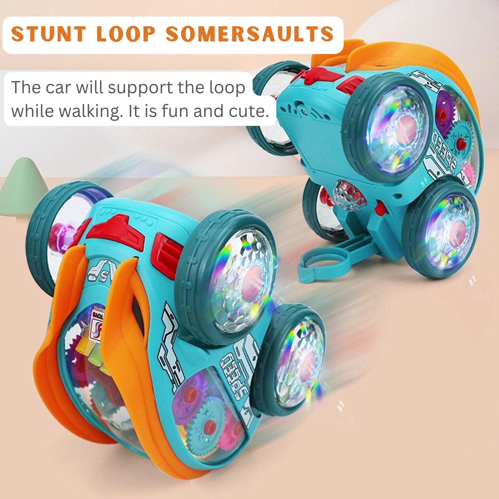 Hot Selling Children Stunt 360 Degree Rotatable Four Wheel Electric with Music Vehicle Car Toys for Kids - Image 10