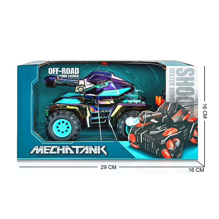 1:16 4Ch Water Shooting Colorful Uv Rc Car Toy Rc Tank for Kids - Image 9