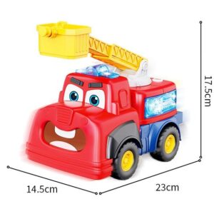 Baby Early Educational Learning Multifunction Electric Fire Engine Truck Toy With Music and Light - Image 9
