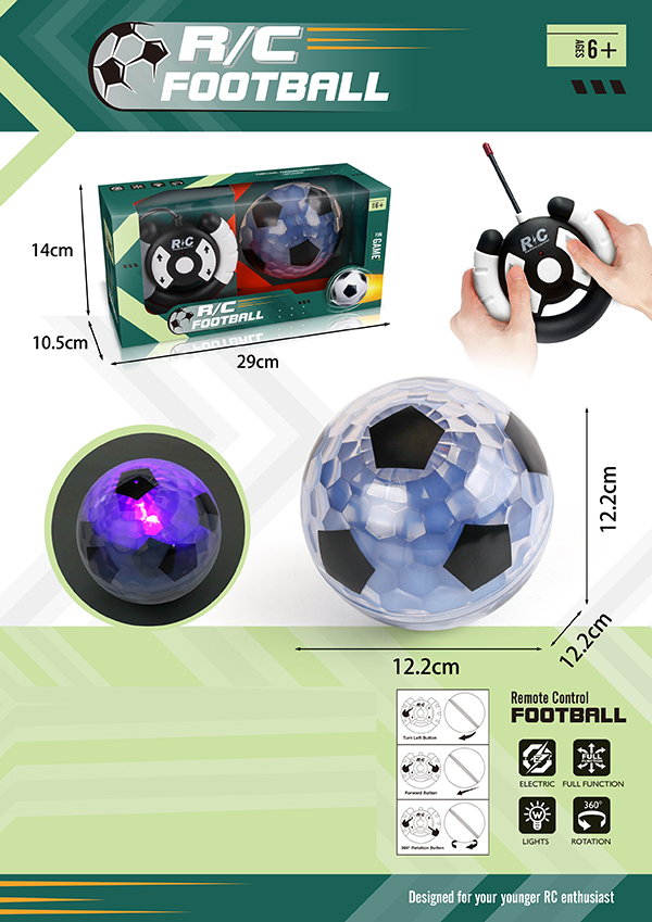 4Ch Remote Control Lighting Electric Rc 360 Rotating Football Toy Kids Rc Electric Car for Children - Image 2