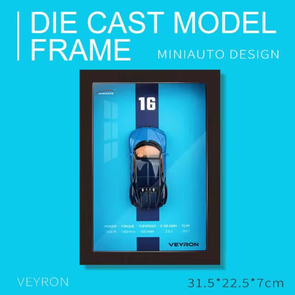 1: 32 Car 3D Stereo Wall Painting Box Model Ornaments Collection Gift Home Decoration Simulation Photo Frame - Image 6