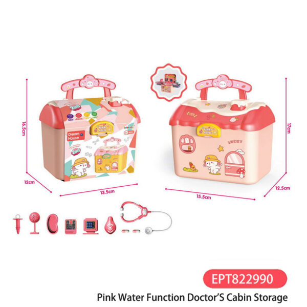 Blue Function Doctor Cabin Storage Toy Girl Doctor Toys Girls Cheap Set Kids Doctor Pretend Play Kits for Girls - Image 6