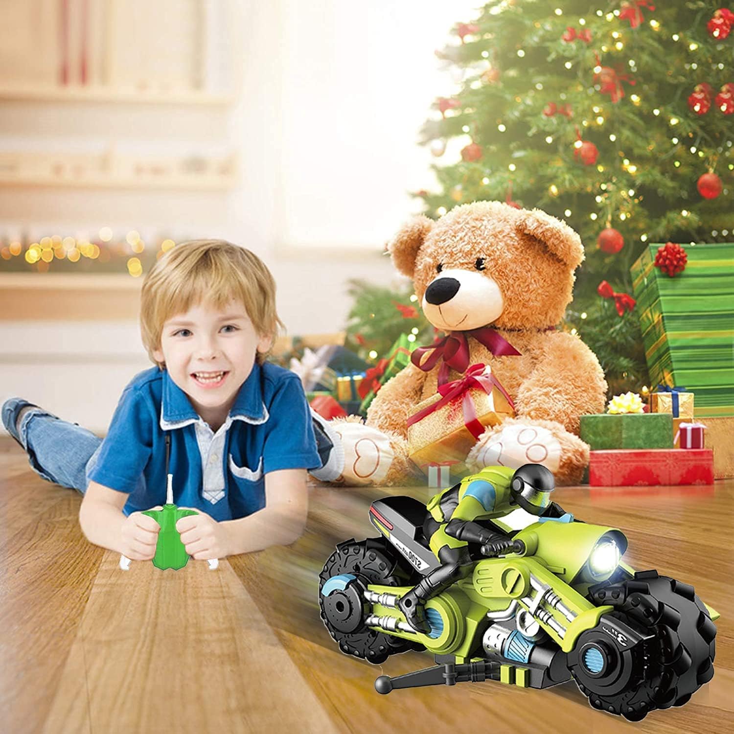 2.4G RC Motorcycles Toy Kids Stunt Drift Radio Control Racing Motorcycles Toy 1/10 RC Motorcycles - Image 11