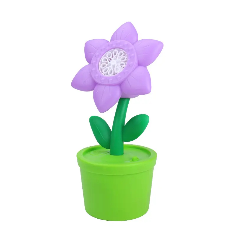 Summer Best Selling Electric Sound and Light Rose Bubble Machine Toy Flower Bubbles Making Outdoor Kids for House Backyard - Image 5