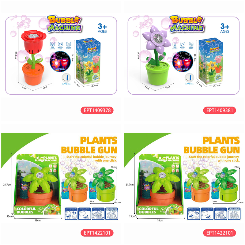 Summer Best Selling Electric Sound and Light Rose Bubble Machine Toy Flower Bubbles Making Outdoor Kids for House Backyard - Image 9