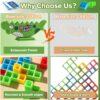 Kids Educational Toy Balance Blocks Game Kids Board Game 48 PCS Russia Building Stacking Toys Plastic Puzzle Toys - Image 14
