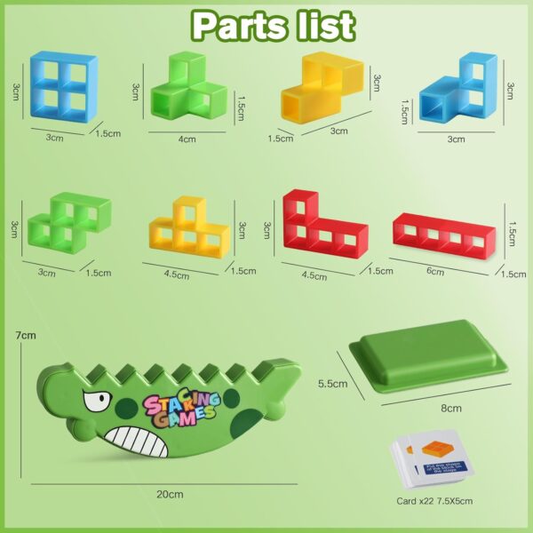 Kids Educational Toy Balance Blocks Game Kids Board Game 48 PCS Russia Building Stacking Toys Plastic Puzzle Toys - Image 10