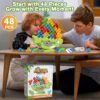 Kids Educational Toy Balance Blocks Game Kids Board Game 48 PCS Russia Building Stacking Toys Plastic Puzzle Toys - Image 18