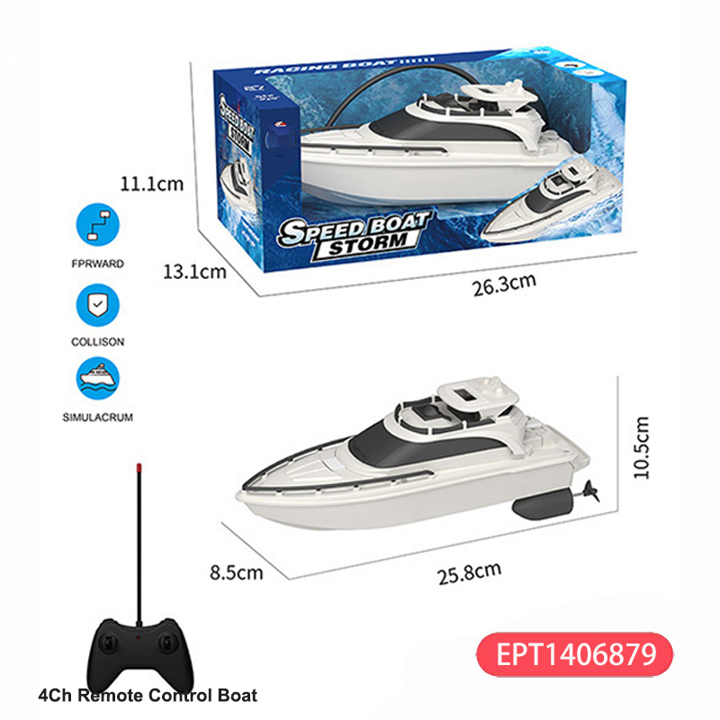 4Ch Remote Control Boat Rc 2025 China Toy Speed Ship Toys Play in the Water - Image 11
