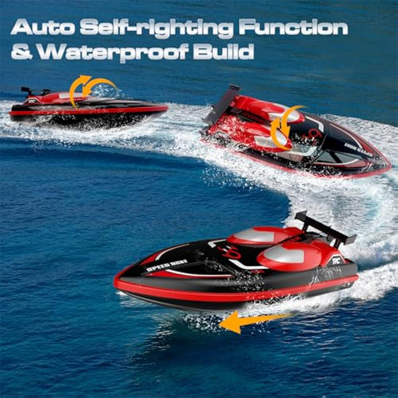 2.4G 4Ch Speedboat Rc Speed Boat Fast Speed up to 10+ MPH RC Pool LakeS River Boat Remote Control Boat for Adults & Kids - Image 7