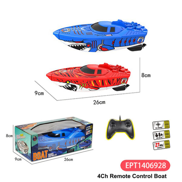 4Ch Remote Control Boat Rc Small Boats Toy New Toys Model for Adults & Kids - Image 12