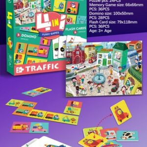Custom 4 in 1 Puzzle Toy Set Memory Game Matching Jigsaw Puzzle Flash Cards Cartoon Childhood Educa Puzzles for Kids Toys - Image 11
