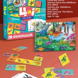 Custom 4 in 1 Puzzle Toy Set Memory Game Matching Jigsaw Puzzle Flash Cards Cartoon Childhood Educa Puzzles for Kids Toys - Image 17