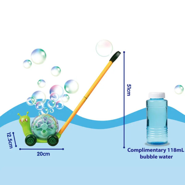 Electric Bubble Snail Cart Toy Bubble Soap Machine Kids Other Outdoor Garden Toy for Kids - Image 10