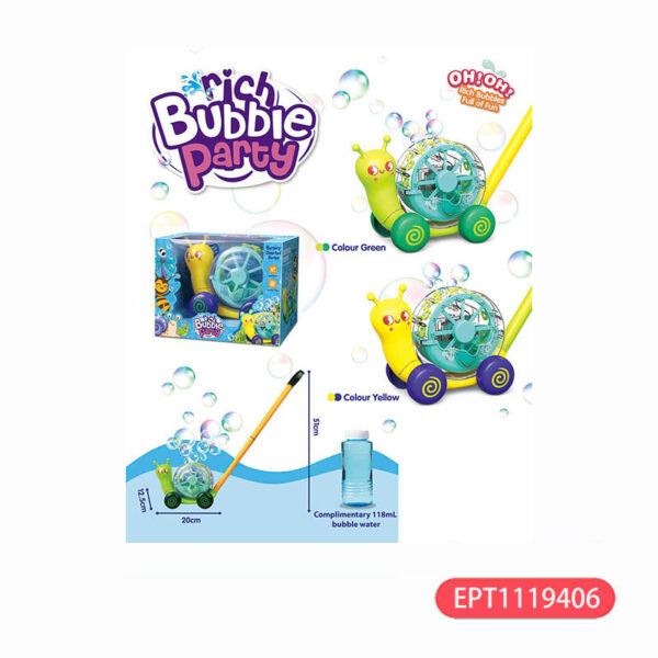 Electric Bubble Snail Cart Toy Bubble Soap Machine Kids Other Outdoor Garden Toy for Kids - Image 12