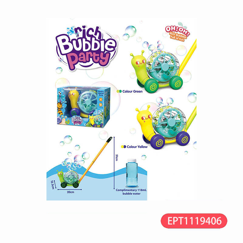 Electric Bubble Snail Cart Toy Bubble Soap Machine Kids Other Outdoor Garden Toy for Kids - Image 11