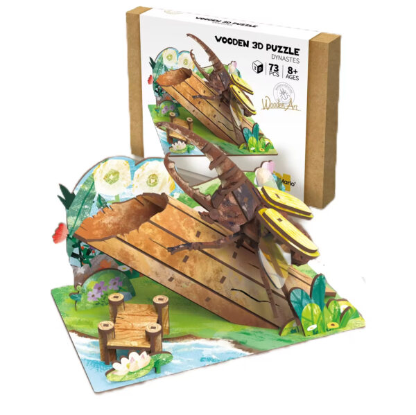 3D Wooden Insect Puzzle Wooden Butterfly Bee Models Animal DIY Gift Wooden Preschool 3D Puzzles for Kids - Image 12