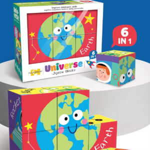 New Arrival 6 in 1 6pcs Puzzle Set for Kids of Various Themes Ocean Insect Universe Arctic Jigsaw Block Set - Image 19