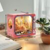 Creative Gift Wooden 3d Tv Set Building Puzzle Mini Kit Building Toy Miniature Doll House Diy Toys for Kids - Image 15