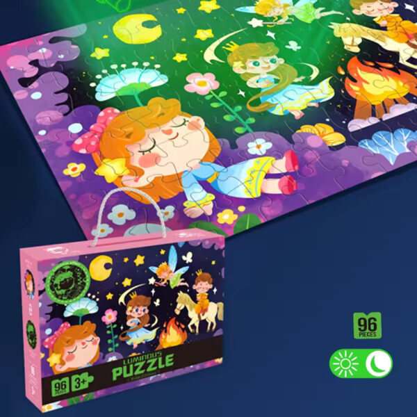 Children’s Puzzle Plane Glow-in-the-dark Puzzle Block Puzzle Early Education Assembly Toy - Image 10