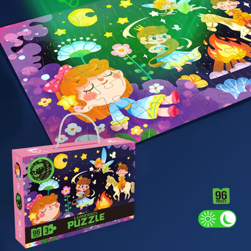 Children’s Puzzle Plane Glow-in-the-dark Puzzle Block Puzzle Early Education Assembly Toy - Image 9
