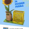 3D Wooden Jigsaw Puzzle Flowers Wood Craft Model Kits Eternal Flowers Red Rose for Women Mom Educational Toys for Kids - Image 22
