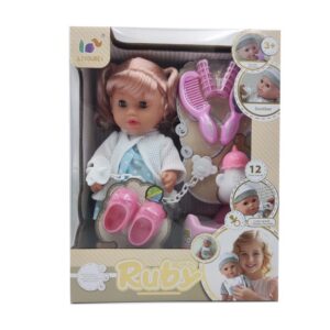 OEM ODM 12 Inch Dress Up Baby Doll Toy Kit With 4 Sounds - Image 12