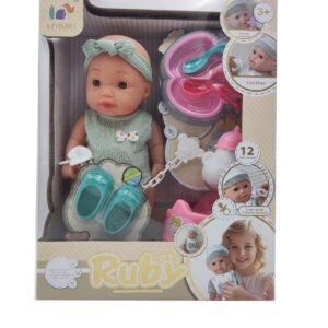 OEM ODM 12 Inch Dress Up Baby Doll Toy Kit With 4 Sounds - Image 14