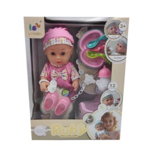 OEM ODM 12 Inch Dress Up Baby Doll Toy Kit With 4 Sounds - Image 18