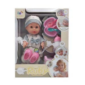 OEM ODM 12 Inch Dress Up Baby Doll Toy Kit With 4 Sounds - Image 20