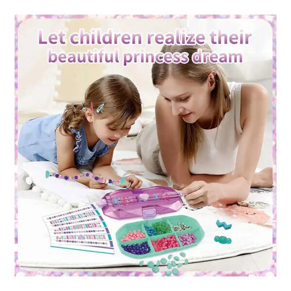 Jewelry Box Set Diy Kids DIY Arts Crafts Kids Toys Bead Bracelet Maker 15 Bracelets Friendship Bracelet Making Kit for Girl - Image 6