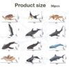 36Pcs Plastic Ocean Animals Sea Creatures Small Animal Figures Assorted Mini Plastic Animal Figurines Toy - Image 14