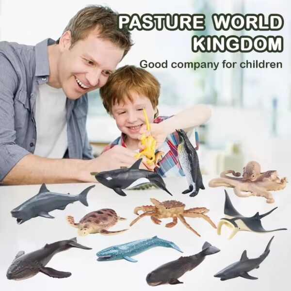 36Pcs Plastic Ocean Animals Sea Creatures Small Animal Figures Assorted Mini Plastic Animal Figurines Toy - Image 6