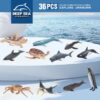36Pcs Plastic Ocean Animals Sea Creatures Small Animal Figures Assorted Mini Plastic Animal Figurines Toy - Image 17