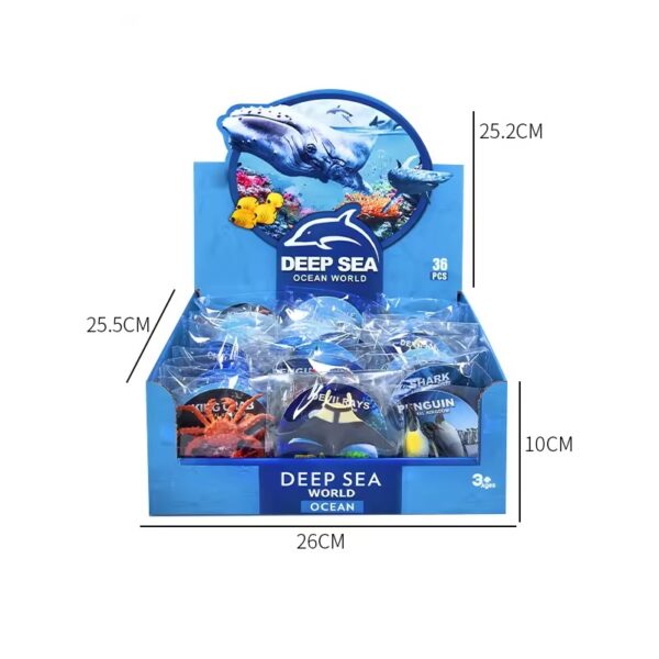 36Pcs Plastic Ocean Animals Sea Creatures Small Animal Figures Assorted Mini Plastic Animal Figurines Toy - Image 12