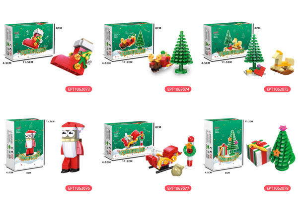 31Pcs Animal Mini Blocks Christmas Construction Toy for Kids Santa Block Decoration Sets Assembled Toys - Image 4